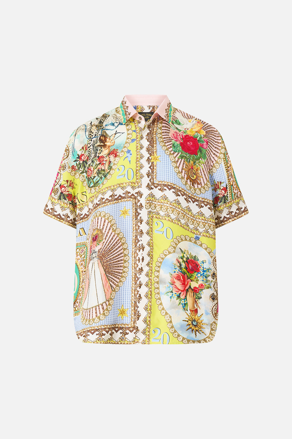 The CAMILLA SHORT SLEEVE OVERSIZED SHIRT PAINTED PRAYERS