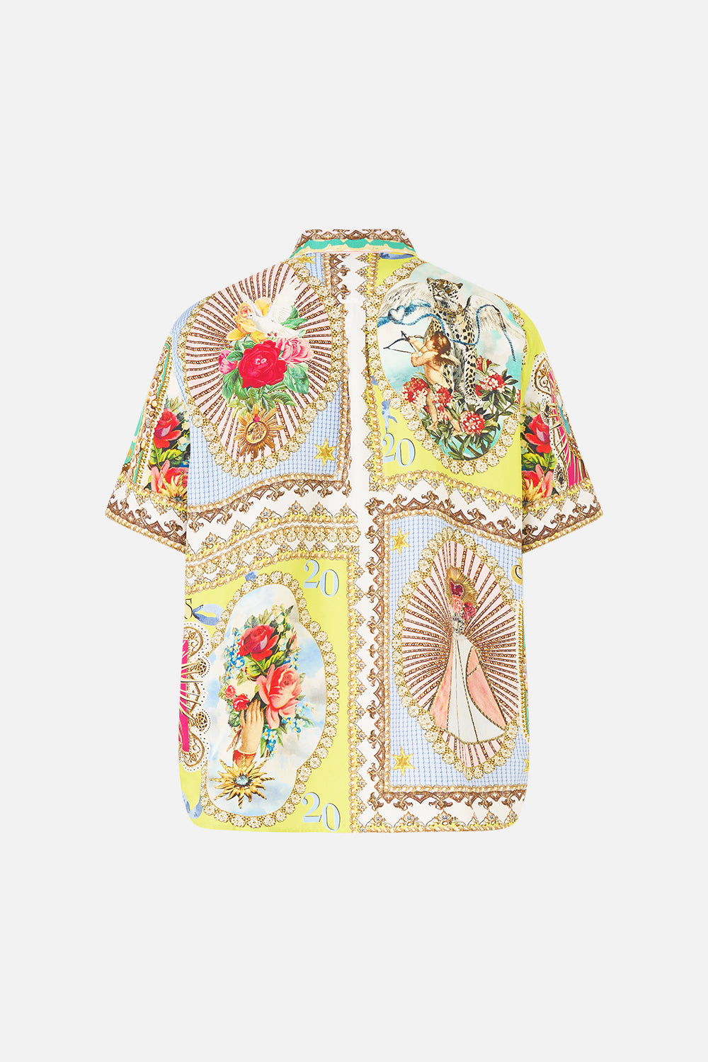 SHORT SLEEVE OVERSIZED SHIRT PAINTED PRAYERS