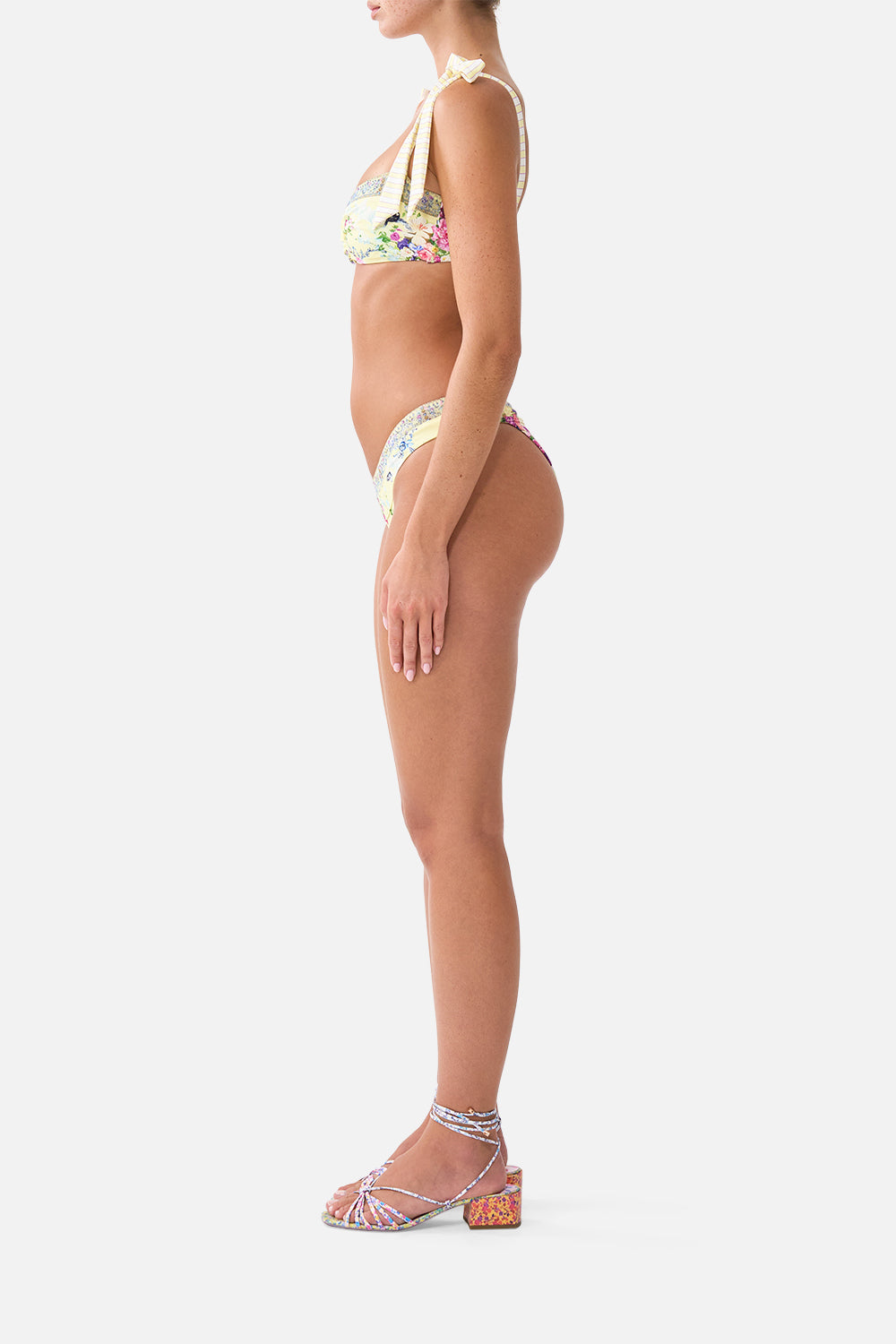 The CAMILLA DIPPED WAIST PANELLED BIKINI BOTTOM CHINOISERIE CHILD