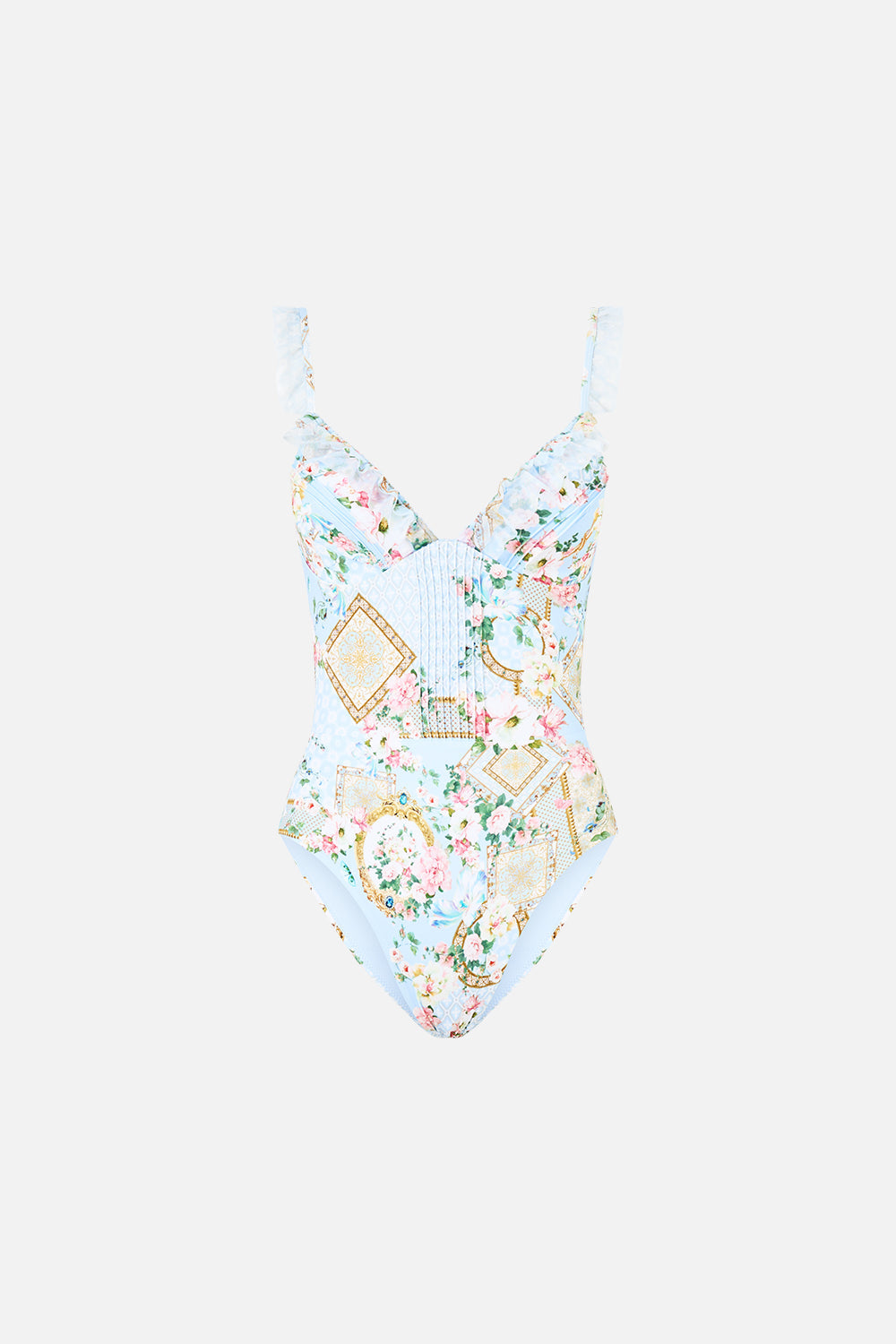 The CAMILLA FRILL TRI ONE PIECE WITH PIN TUCKS SISI SOCIETY