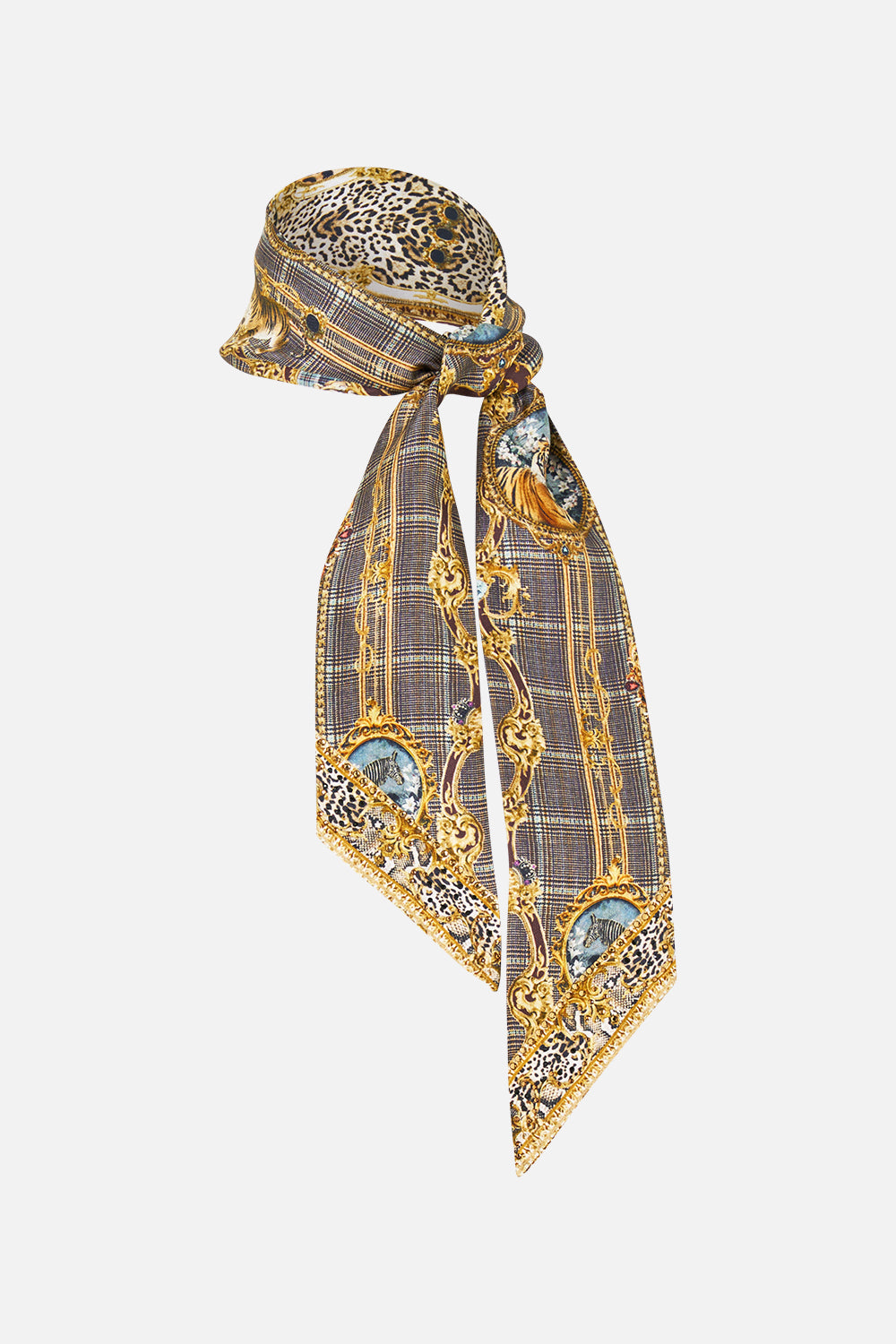 The CAMILLA SKINNY NECK SCARF LEOPARD LIBERTINELEOPARD LIBERTINE