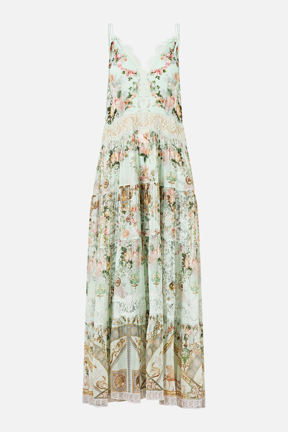 VESTIDO DE CORTE TRAPECIO CON FORRO WILD FLOWER WONDERLAND