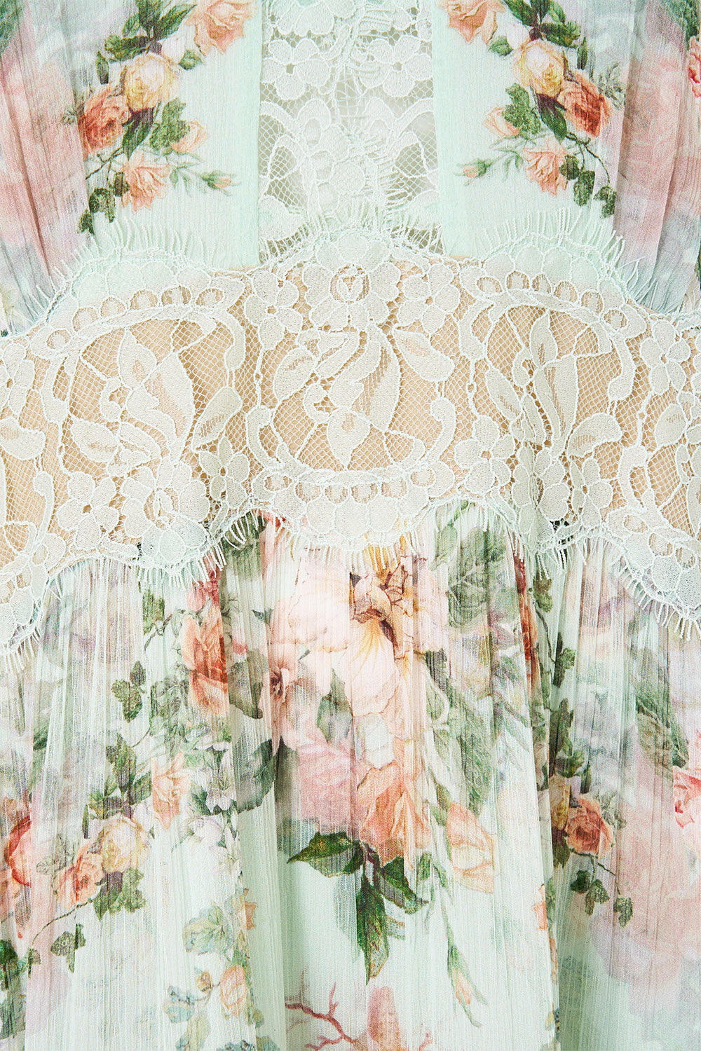VESTIDO DE CORTE TRAPECIO CON FORRO WILD FLOWER WONDERLAND