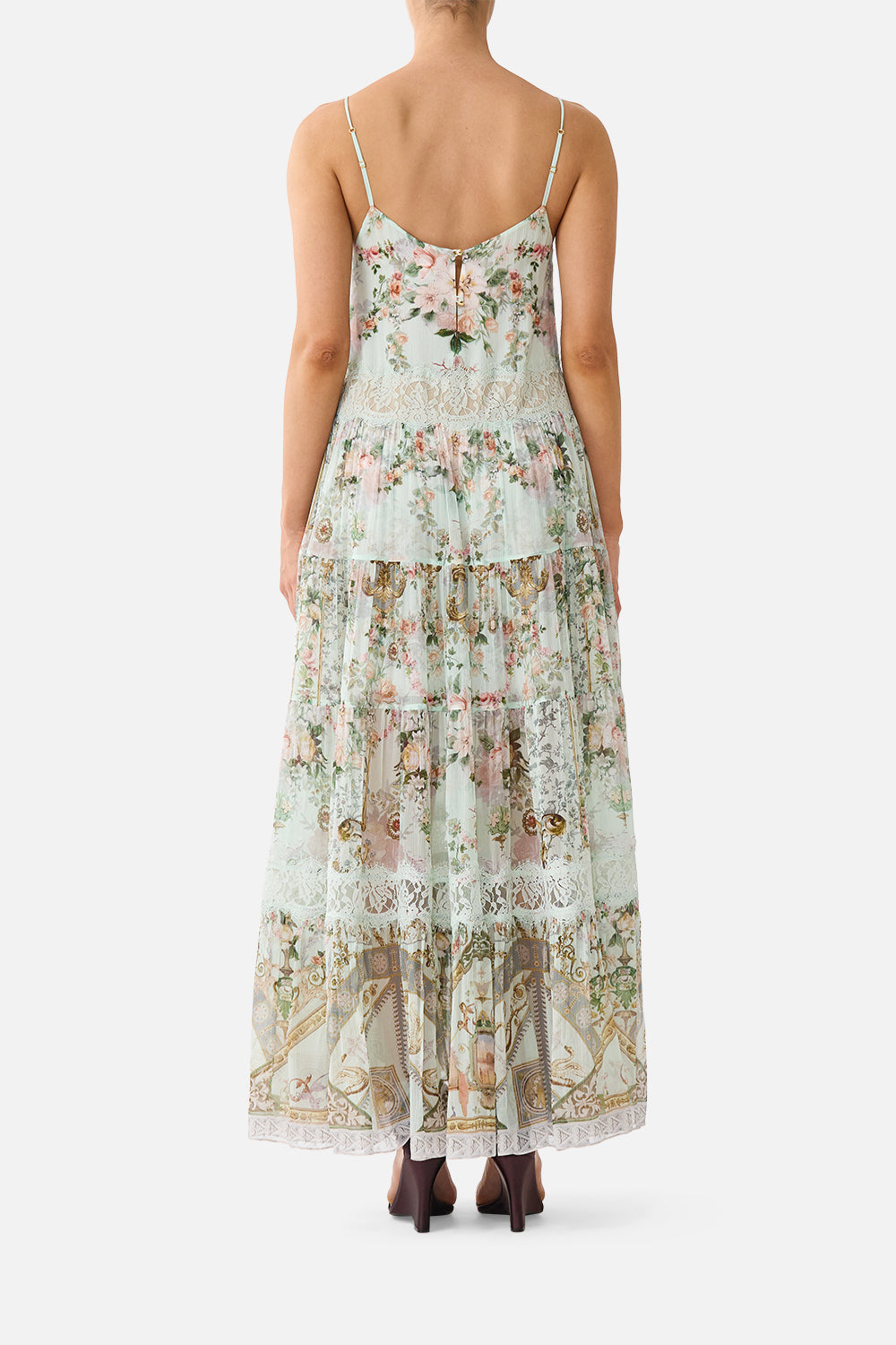 VESTIDO DE CORTE TRAPECIO CON FORRO WILD FLOWER WONDERLAND