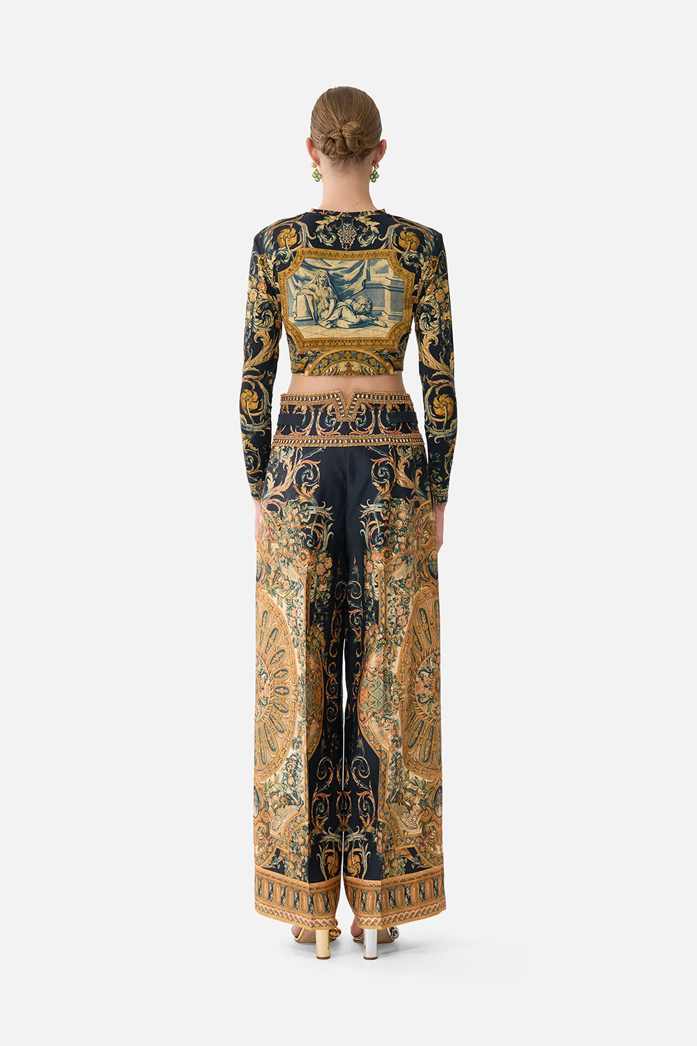 TAILORED PANT WITH WAIST BUTTON DETAIL MUSEUM MEMOIRS