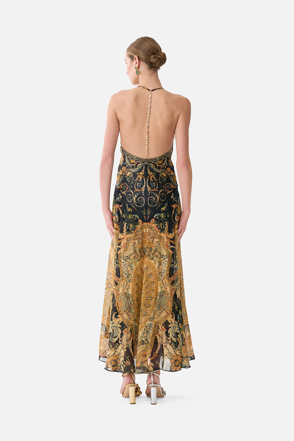 VESTIDO LENCERO CON DETALLE METALIZADO MUSEUM MEMOIRS