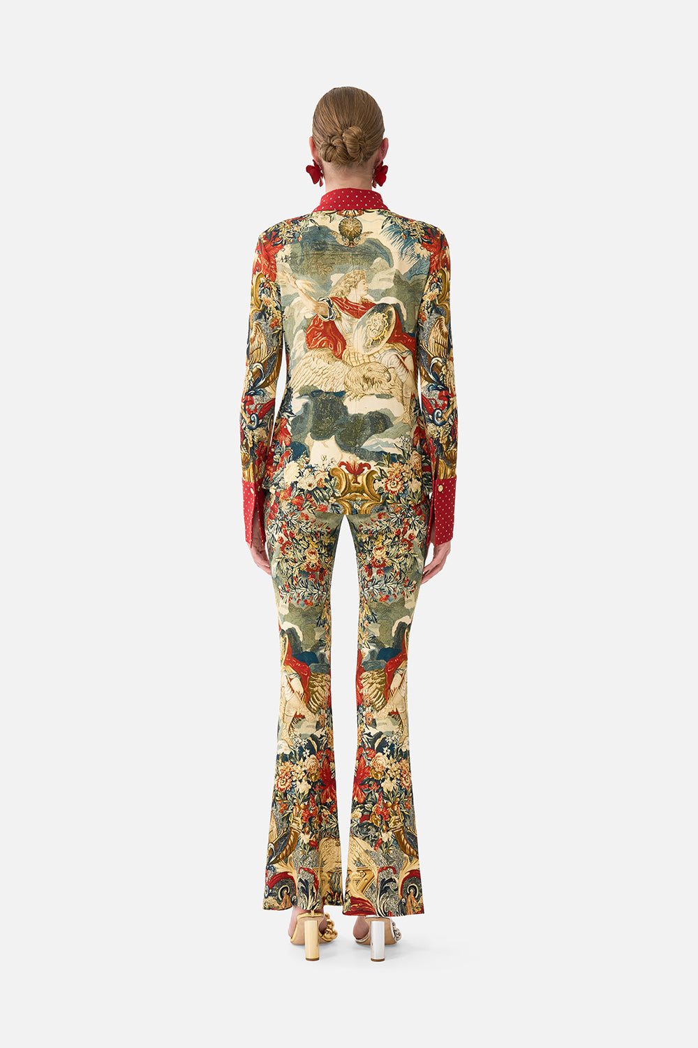 HIGH WAISTED FLARED TROUSER MEET ME AT THE MET