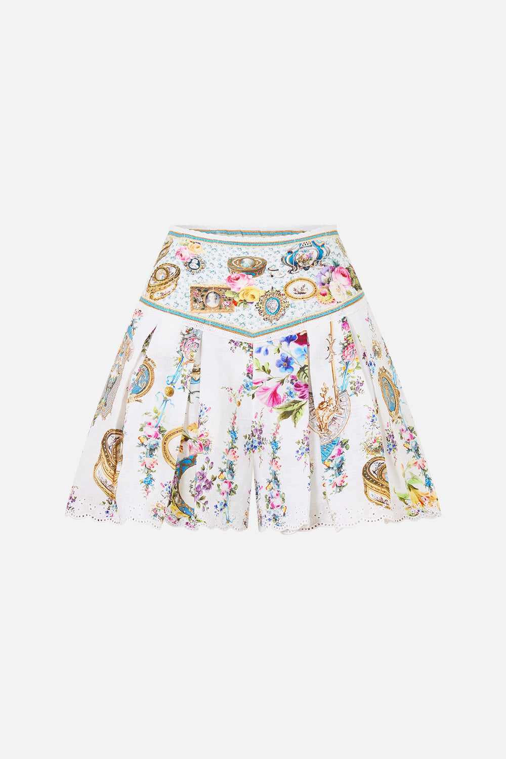 The CAMILLA CORSET WAIST SHORT ART FOR THE ARTISANS in our  print.