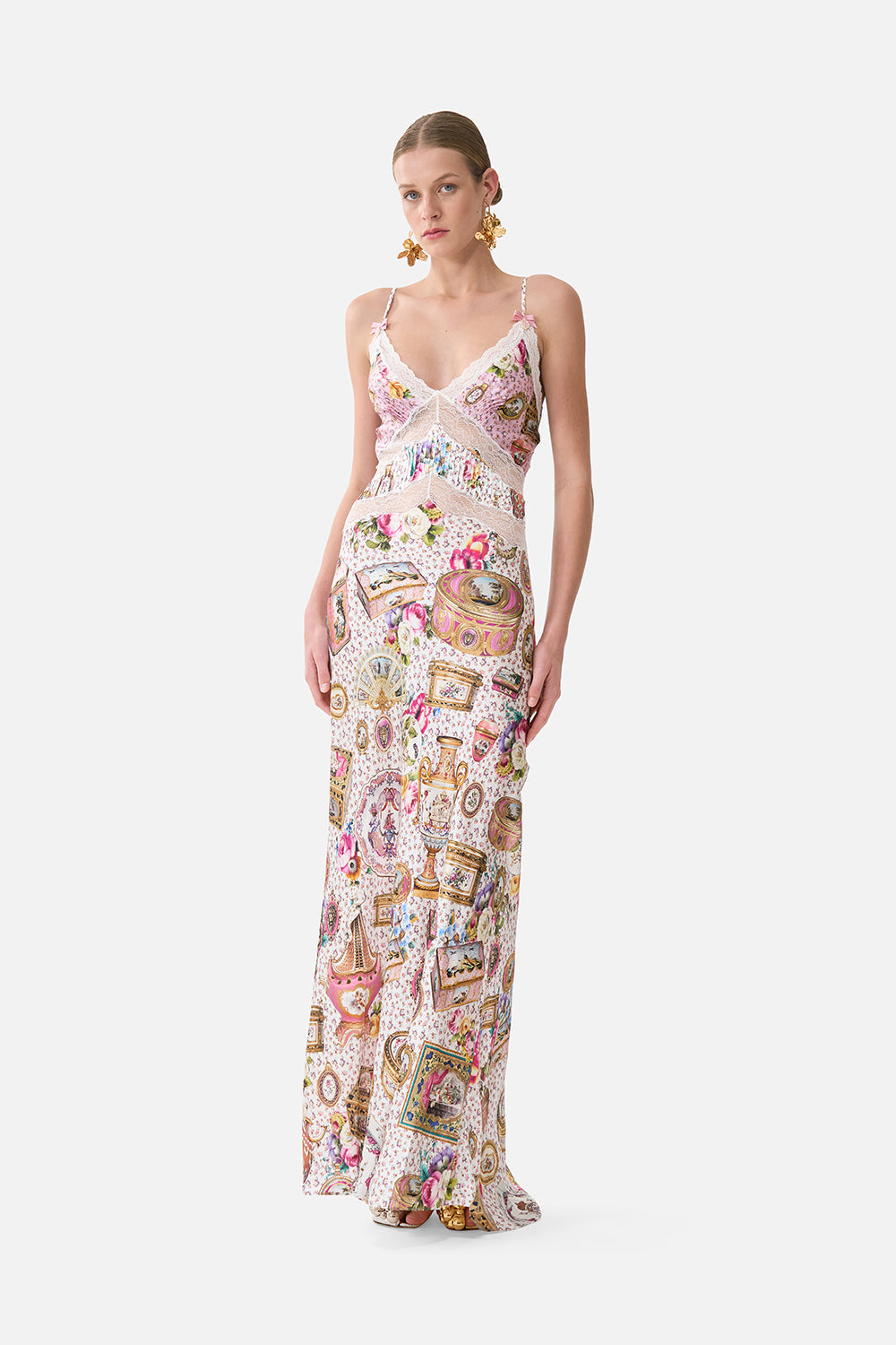 camilla dresses Twilight In Istanbul Ruffled Slip Maxi Dress making it a versatile and form Jenny Yoo Bridesmaid Dress Camilla