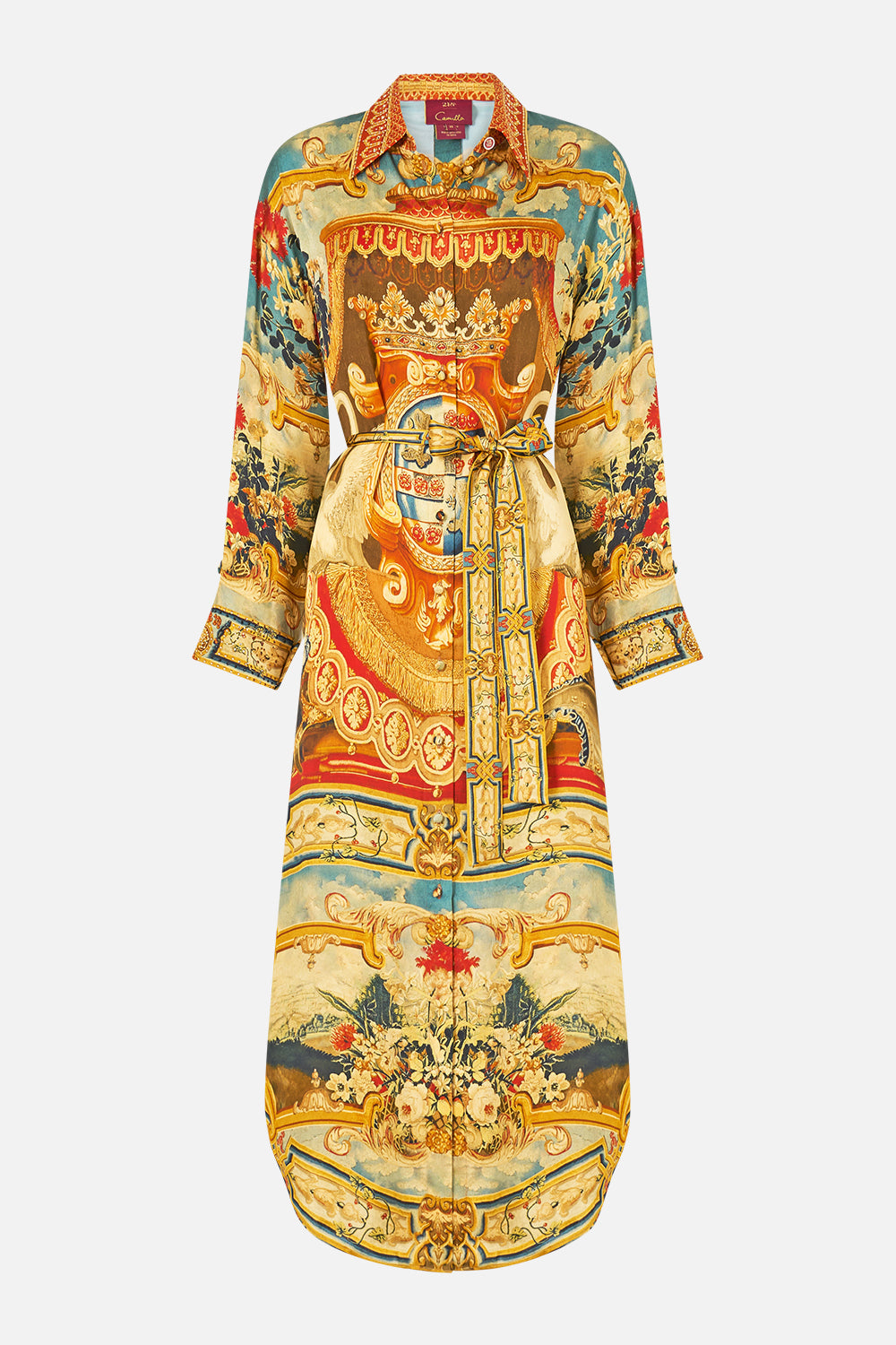 VESTIDO CAMISERO CON DETALLE DE BOTONES EN LA ESPALDA LA RICA TAPICERÍA DE LA VIDA