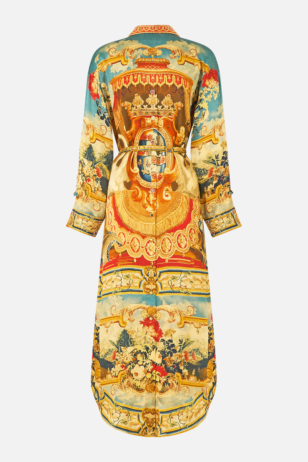 VESTIDO CAMISERO CON DETALLE DE BOTONES EN LA ESPALDA LA RICA TAPICERÍA DE LA VIDA