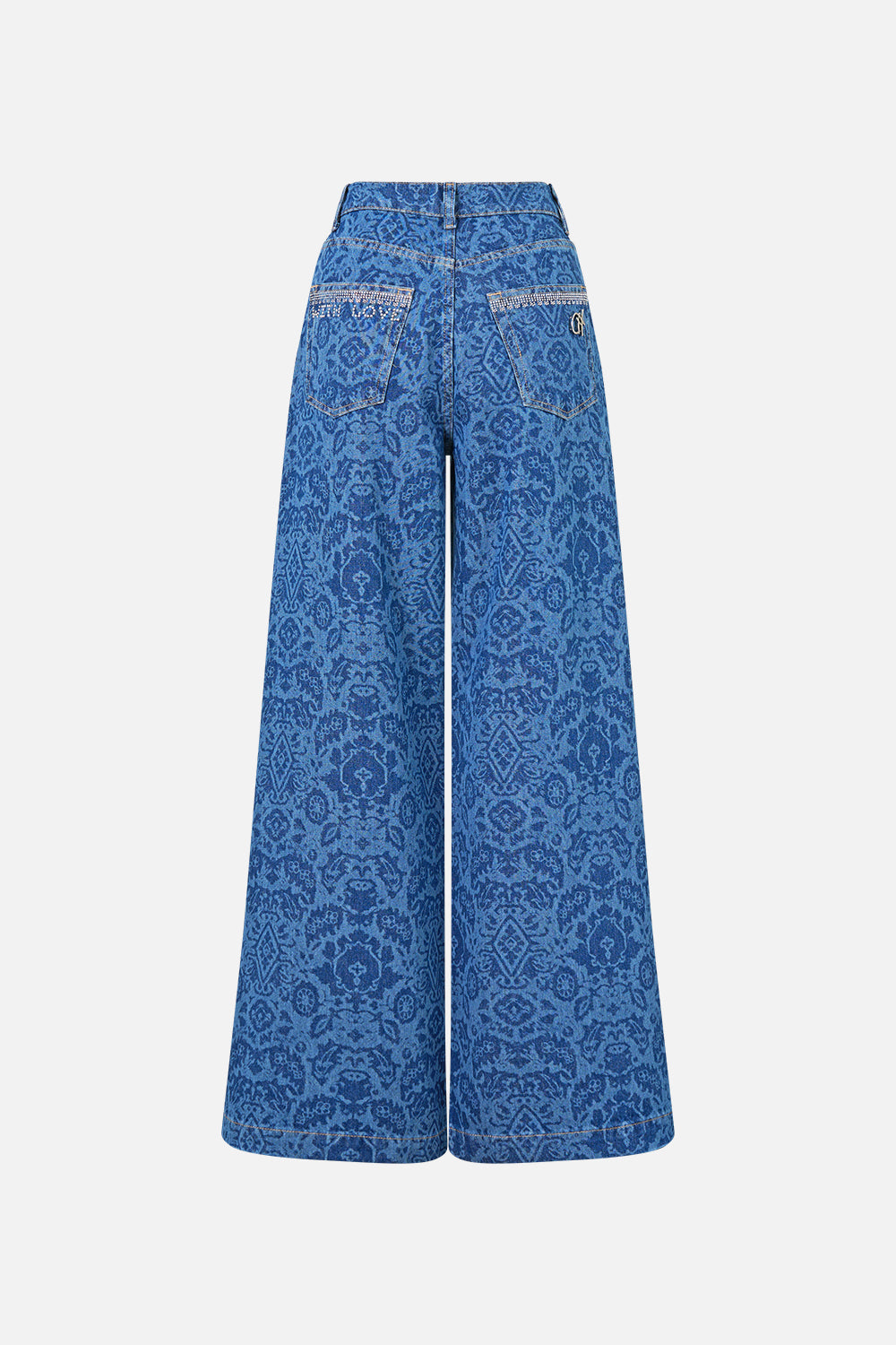 The CAMILLA wide leg jean in Denim.