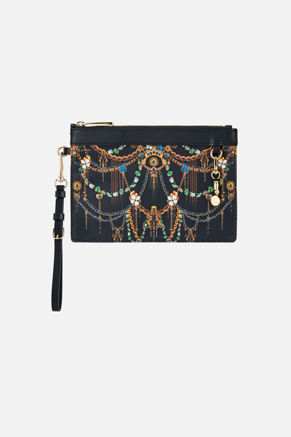 BOLSO DE MANO CON AMULETOS DE MUÑECA Y ALQUIMIA