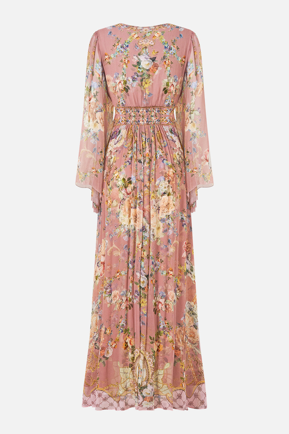 The CAMILLA FLARED SLEEVE DRESS CHAMBER OF BLOOMS