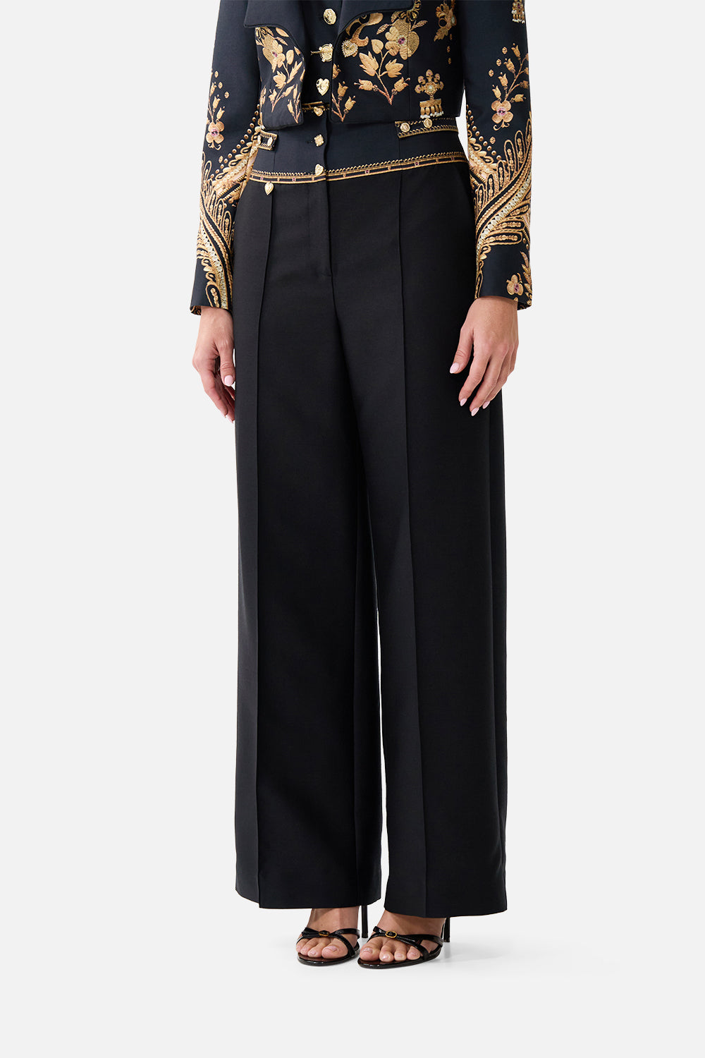 TAILORED PANT WITH WAIST BUTTON DETAIL TAURUS RISING