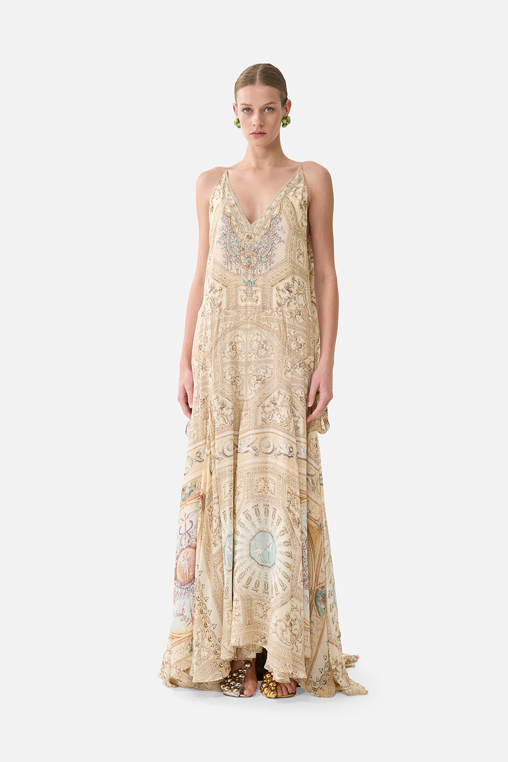 gold cowl neck dress Clementine Gown - Butter Yellow - M covered head Best Of Sale APD AU-UK FP Slow Cooker Dressing - SIZE:12