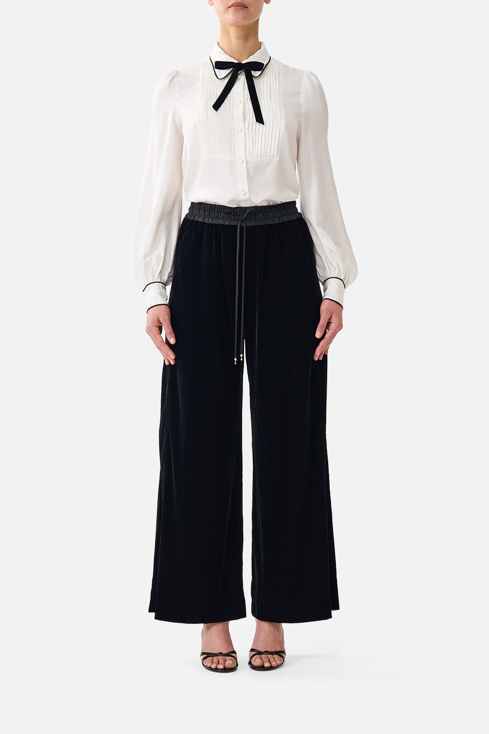 PANTALÓN DE PISTA RELAX VELVET CON PANEL LATERAL LEOPARD LIBERTINE