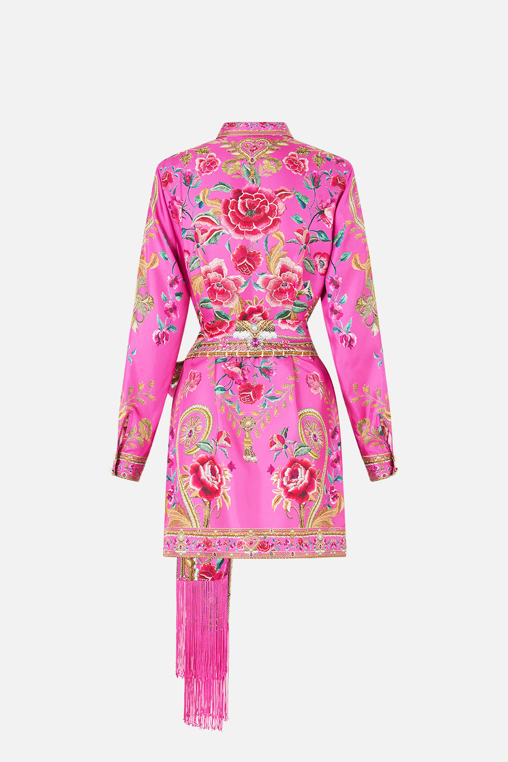 VESTIDO CAMISERO ASIMÉTRICO CON CINTURÓN MATADORA FLORA