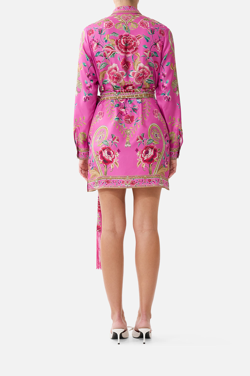 VESTIDO CAMISERO ASIMÉTRICO CON CINTURÓN MATADORA FLORA