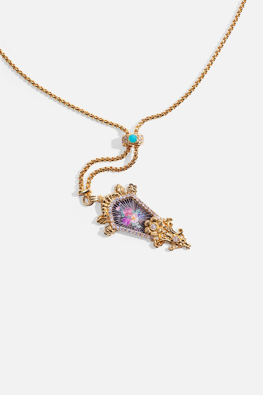 MY CAMEO ROMEO PENDANT NECKLACE GOLD