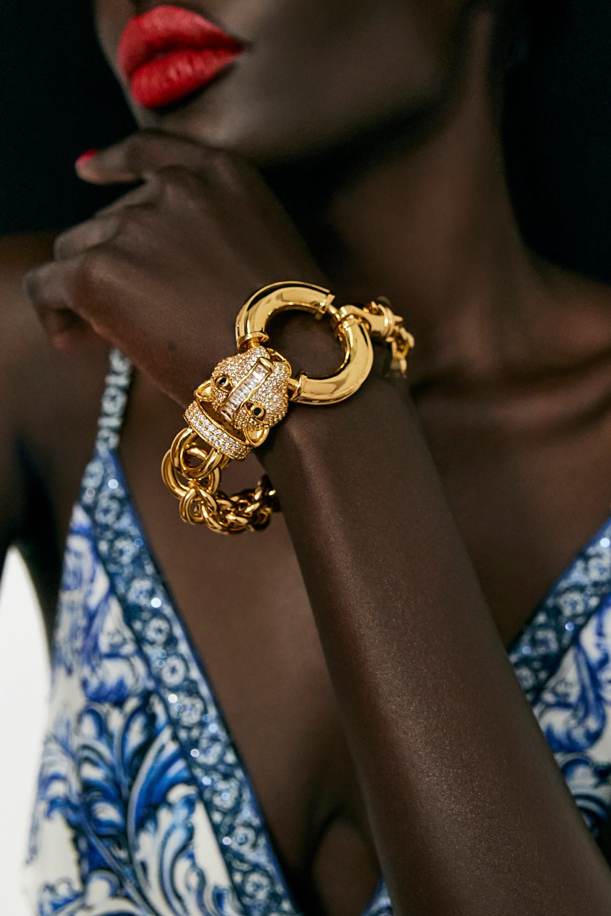 PULSERA DE CADENA SAVAGE BEAUTY ORO