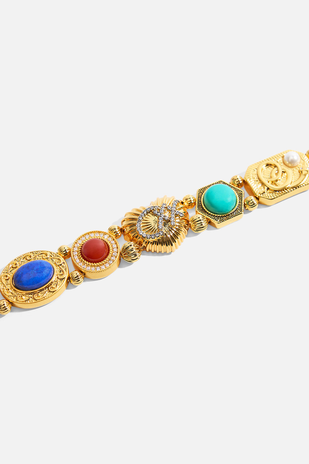 PULSERA CAMEO ROMEO DORADA