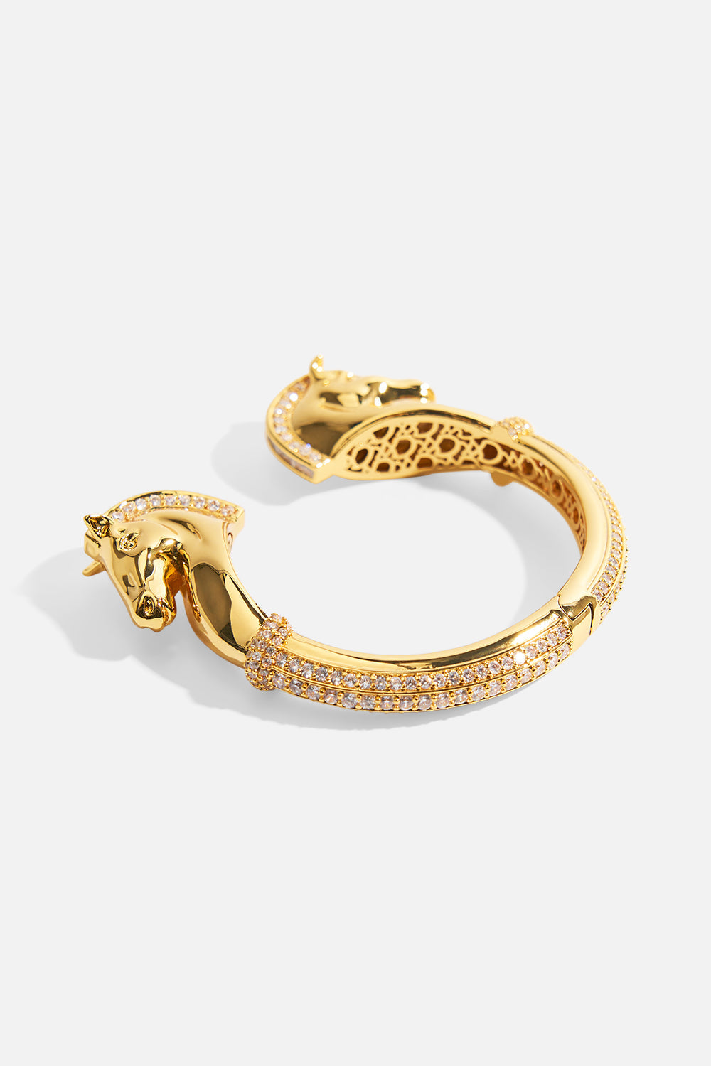 PULSERA RÍGIDA DE CABALLO "SAVAGE BEAUTY" DORADA
