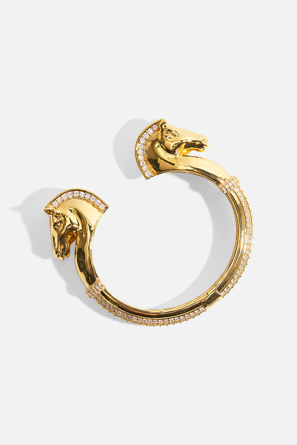 PULSERA RÍGIDA DE CABALLO "SAVAGE BEAUTY" DORADA