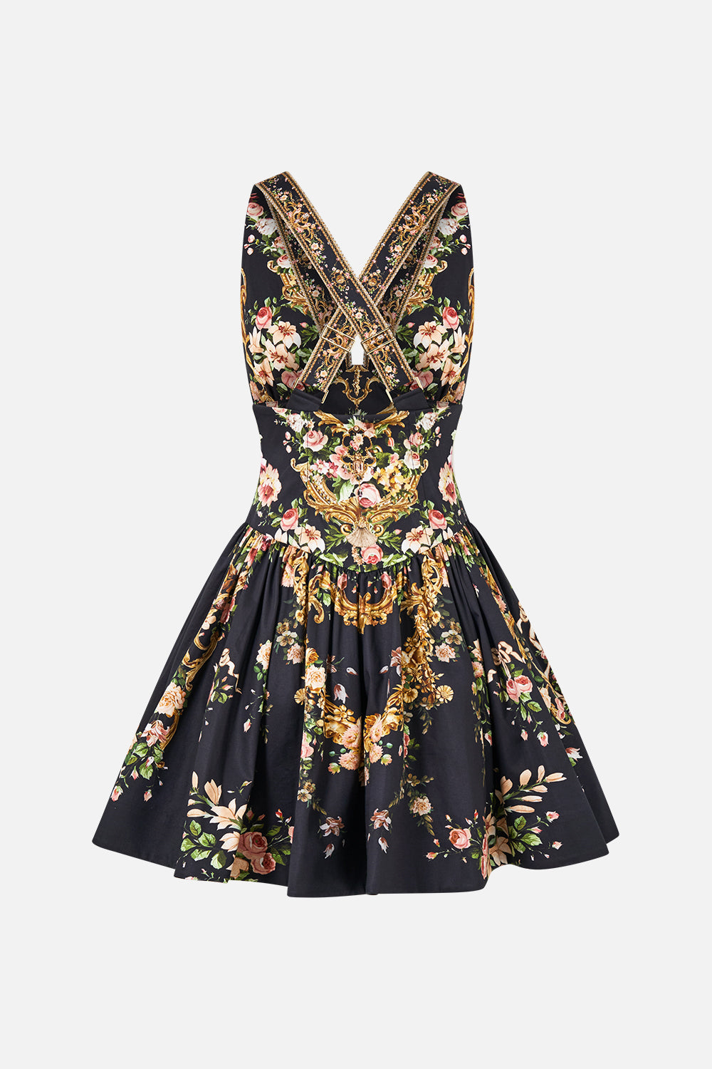 CORSET WAIST MINI DRESS VERSAILLES OR DIE