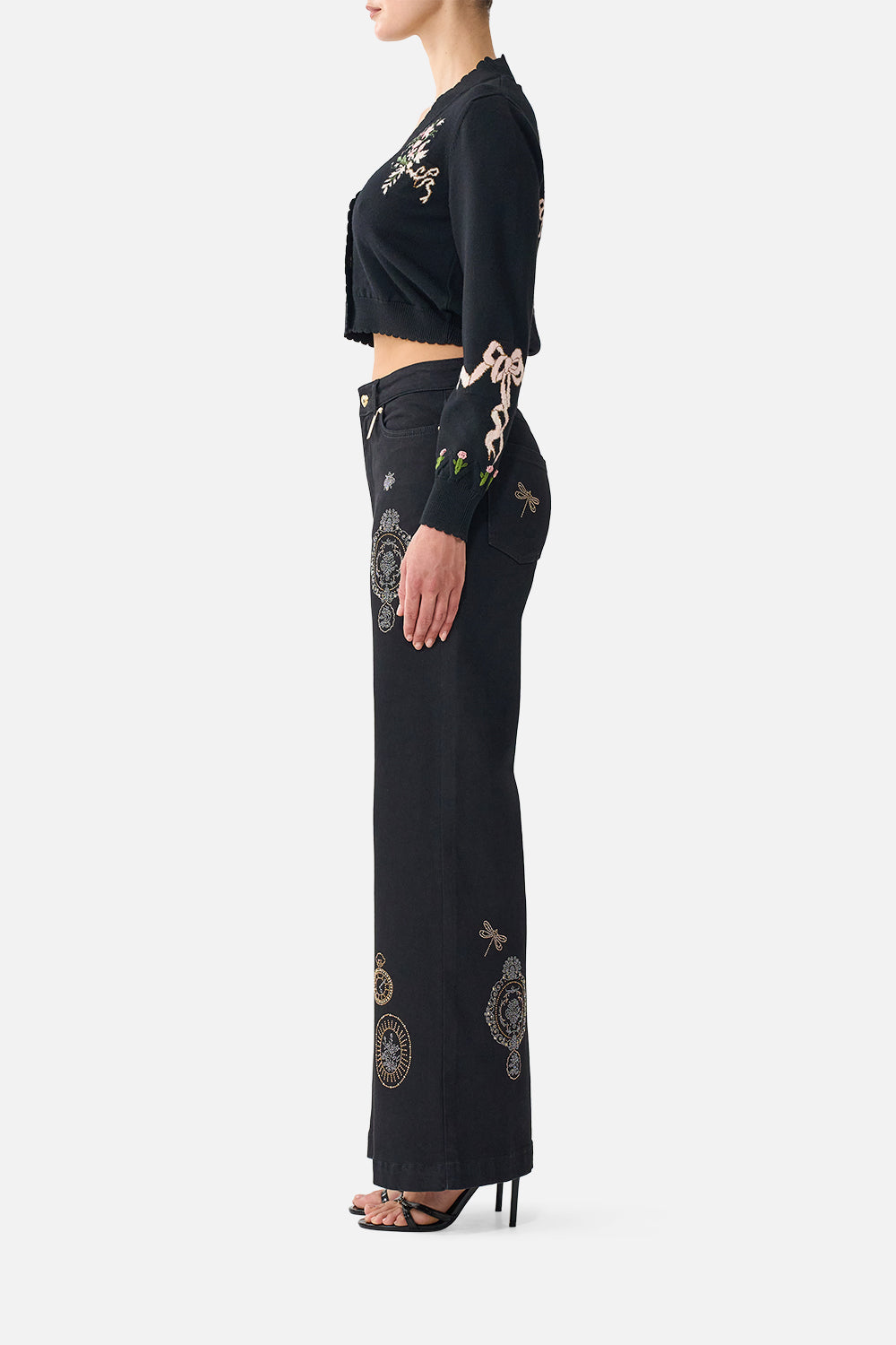 CROPPED KNIT CARDIGAN VERSAILLES OR DIE
