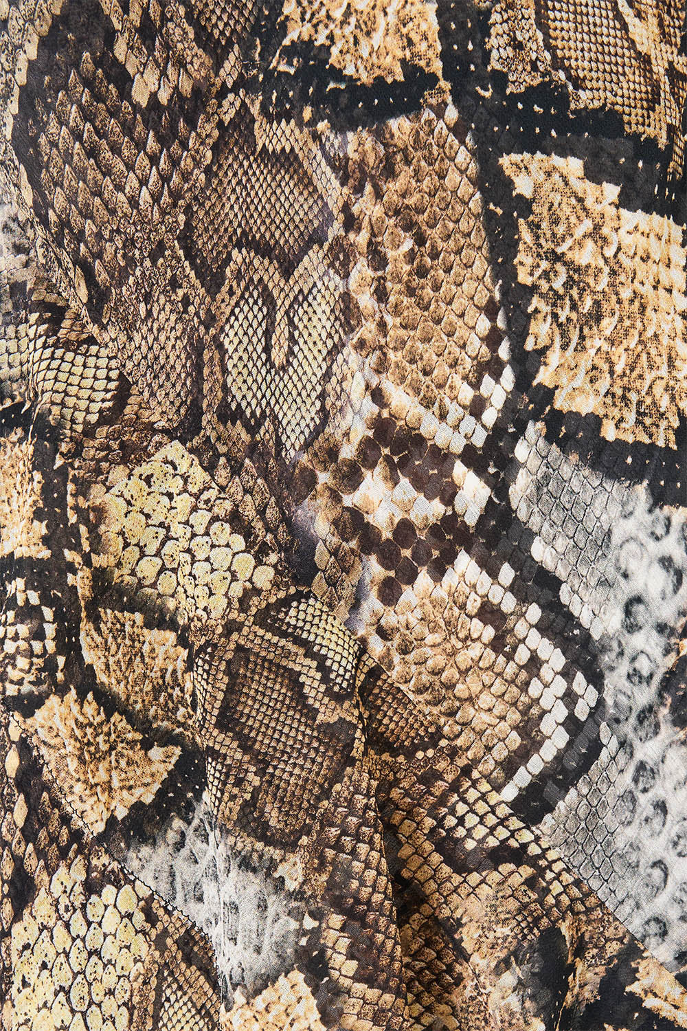 The CAMILLA Asymmetric Hem Ruffle Dress in Print Animalia Heirlooms. Ghost View