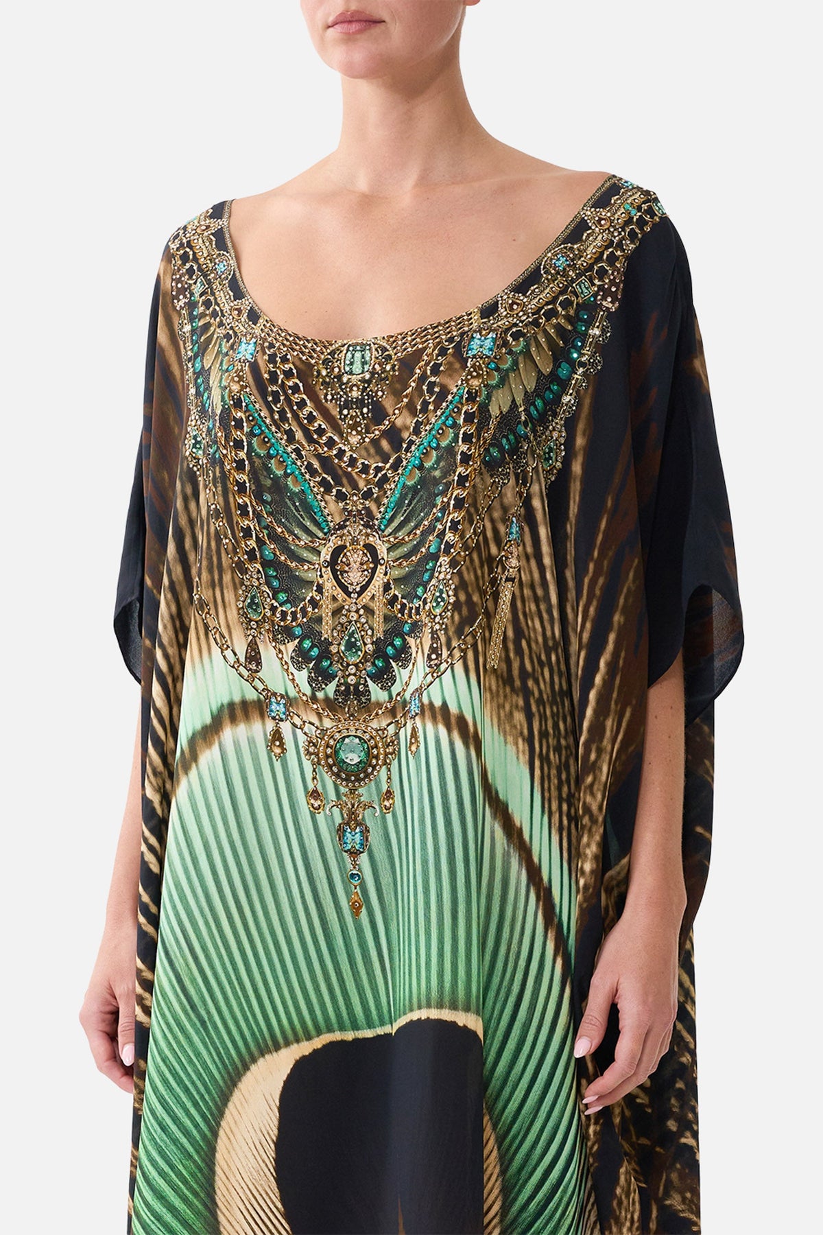 The Round Neck Kaftan in print A Wink To The Wild