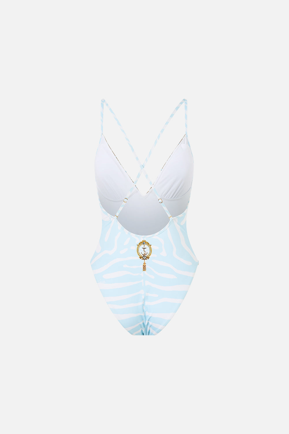 PADDED V NECK CROSS BACK ONE PIECE SPIRIT OF STRIPES