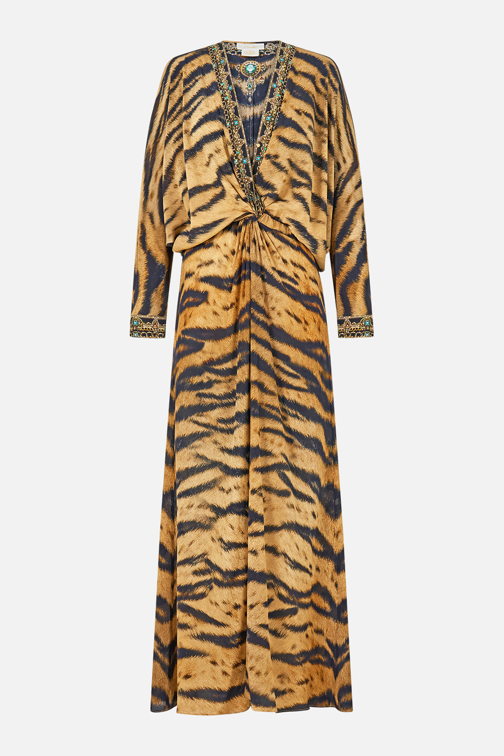 The Twist Front Batwing Dress in print A Wink To The Wild