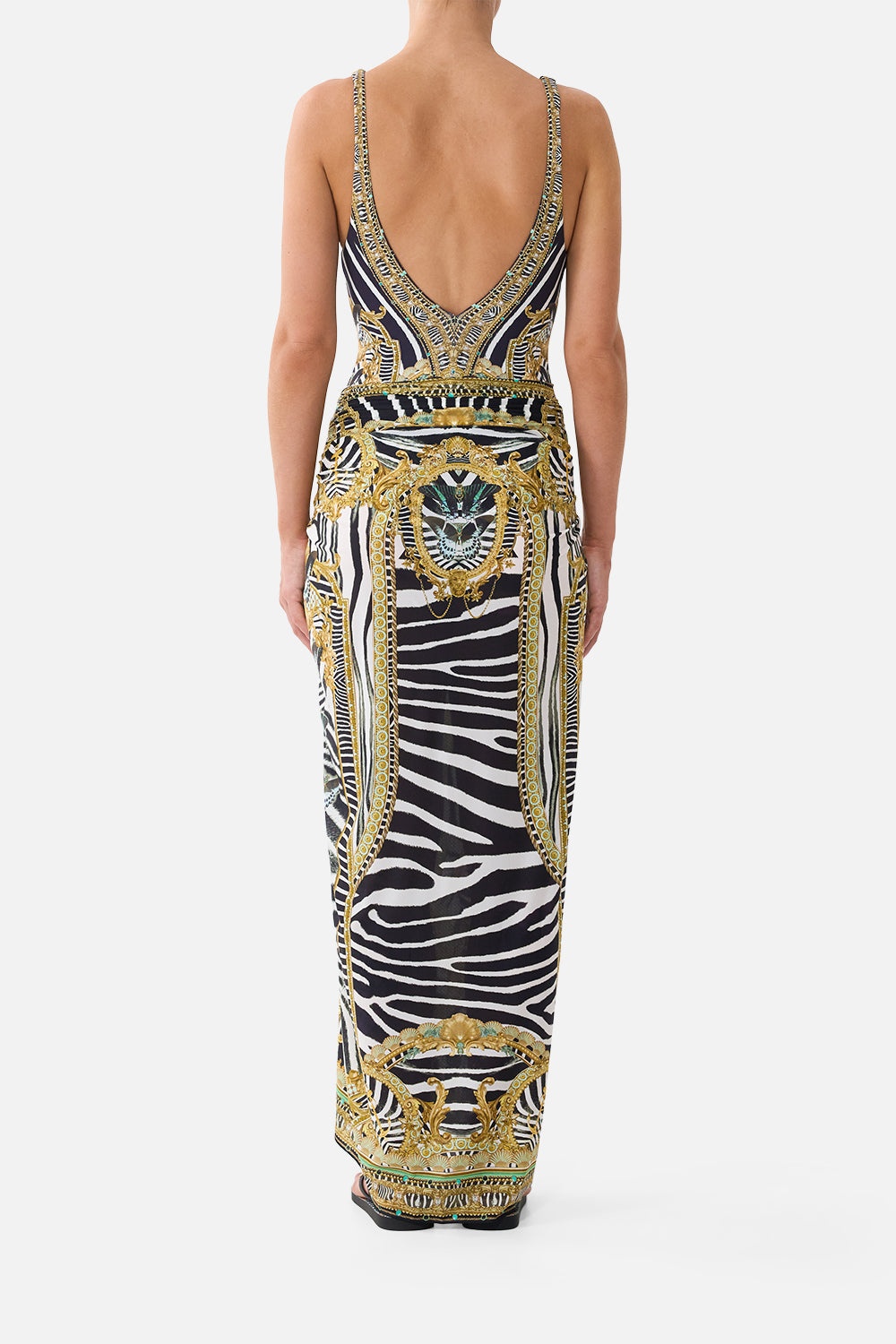 The Multi Wear Long Sarong in print Zig Zag Zoo
