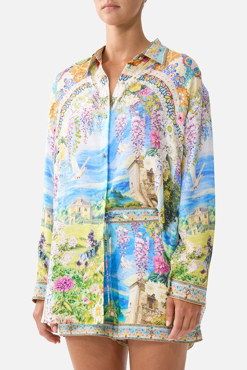 CAMISA CUELLO CON BOTONES LATERALES NAVÀS NOUVEAU