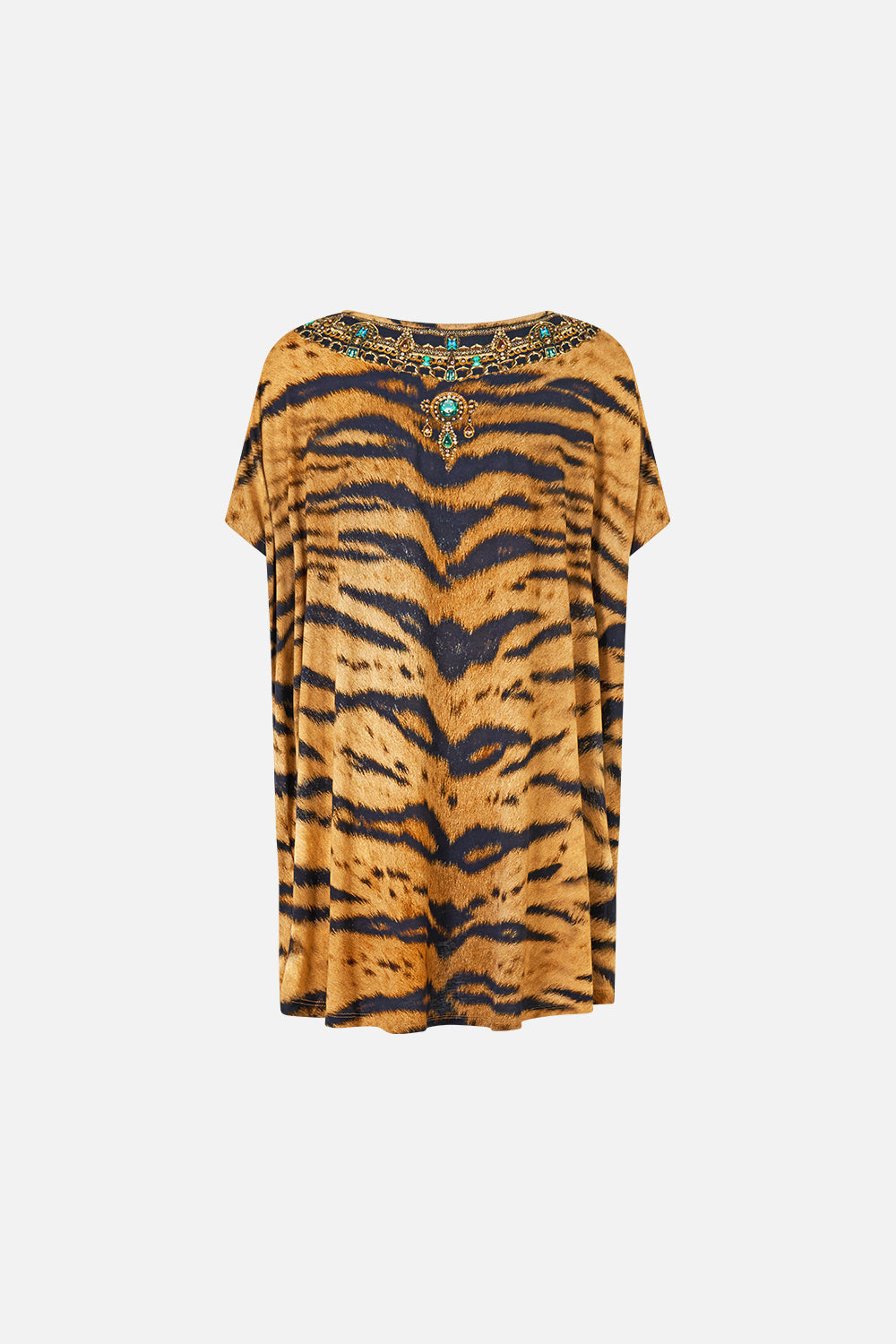 The CAMILLA Loose Fit Tee in Print A Wink to the Wild. Ghost View Back