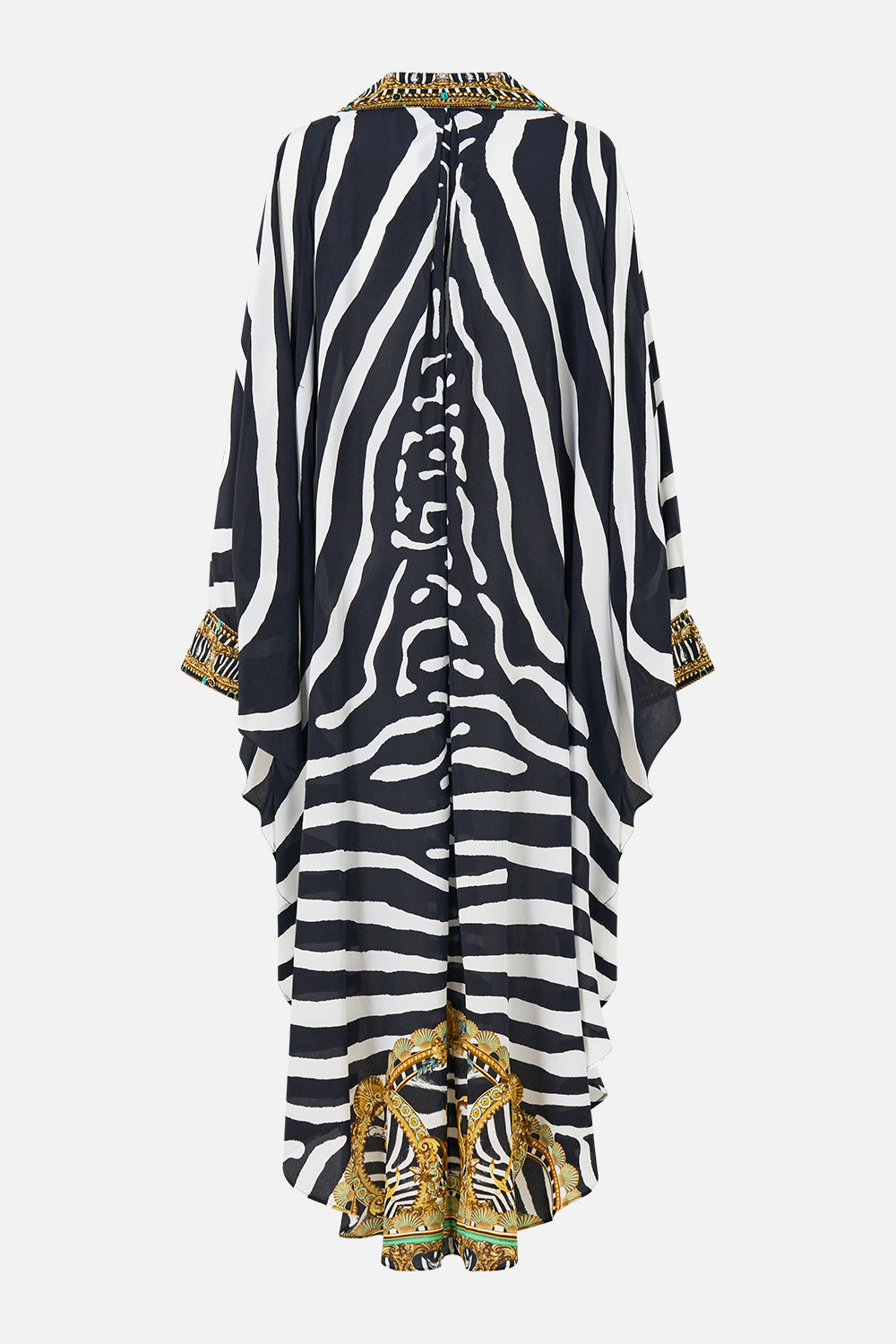 LONG KAFTAN WITH BUTTON CUFF ZIG ZAG ZOO