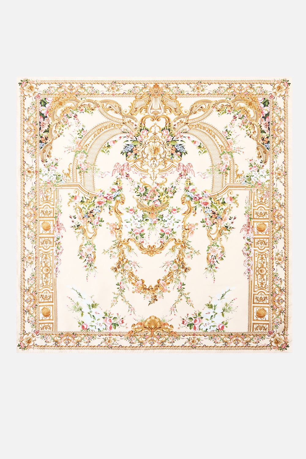 PRINTED SILK TWILL SQUARE SCARF A CERTAIN JE NE SAIS QUOI