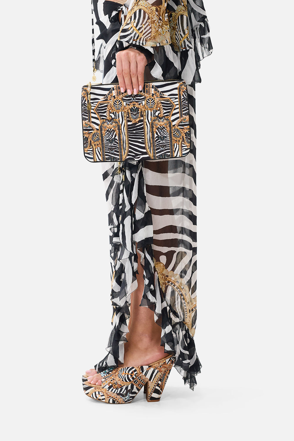 SMALL CANVAS CLUTCH ZIG ZAG ZOO