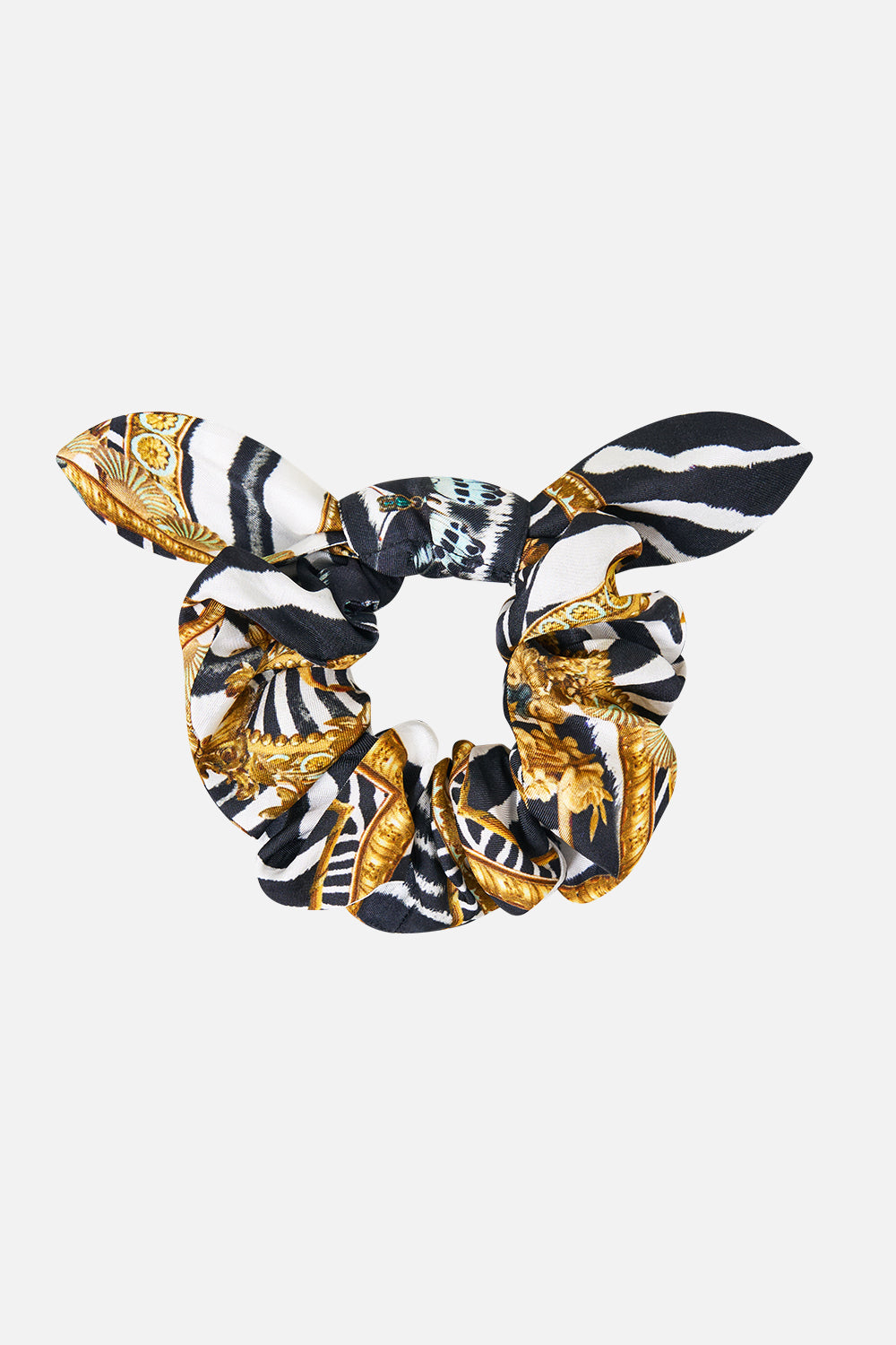 SCRUNCHIE WITH TIE ZIG ZAG ZOO