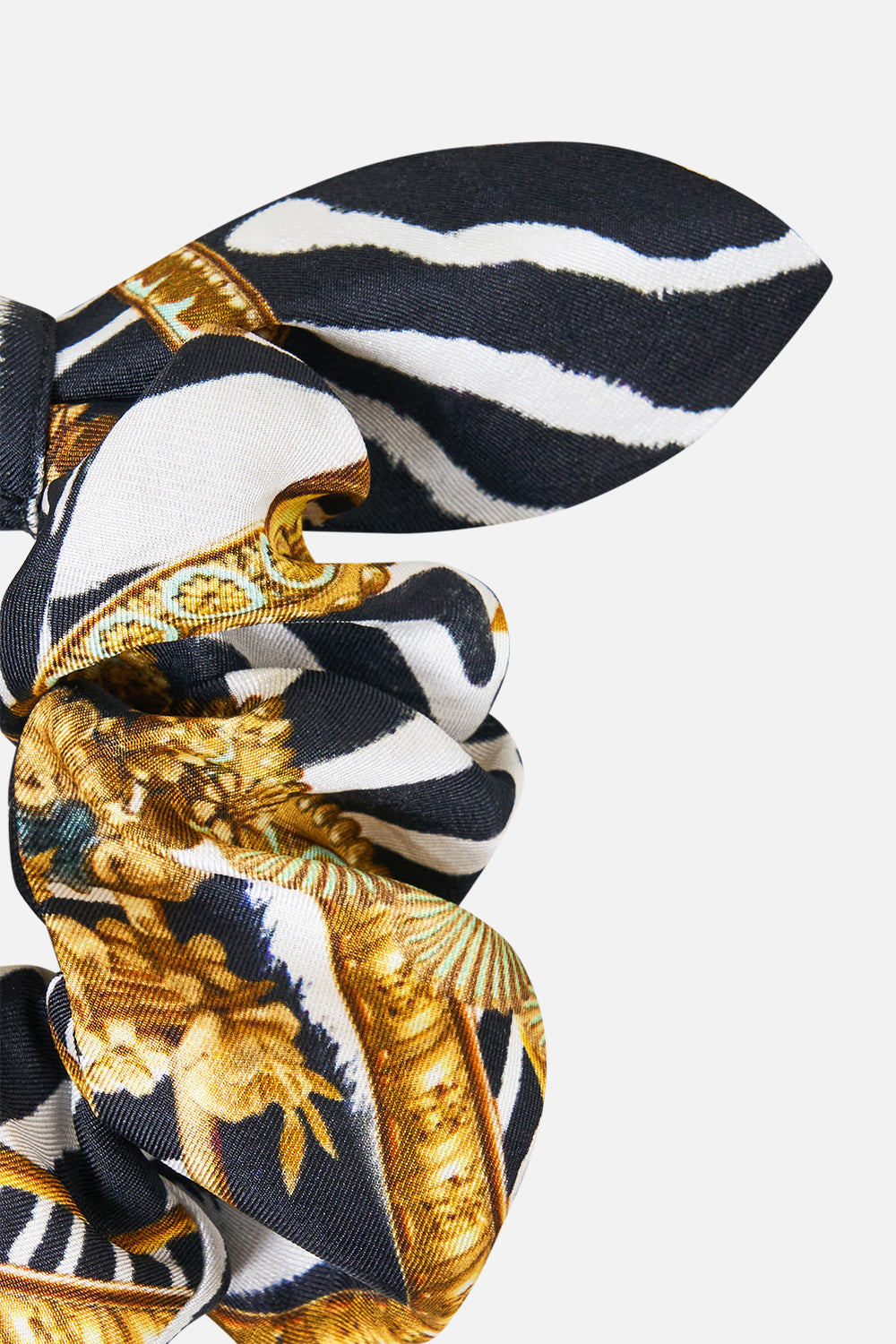 SCRUNCHIE WITH TIE ZIG ZAG ZOO