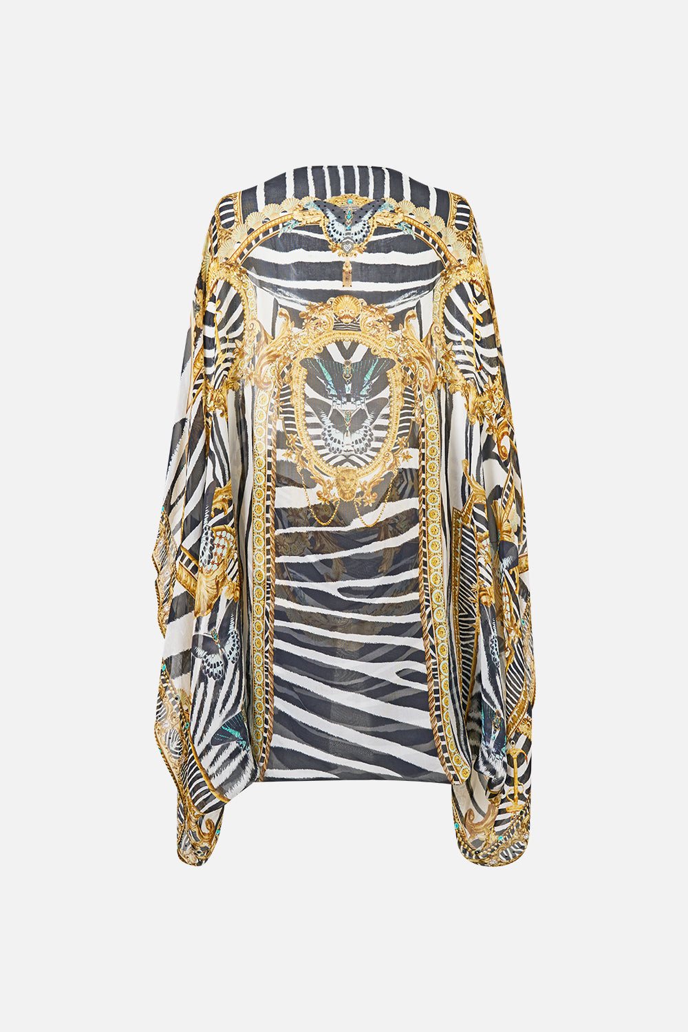 SILK CHIFFON SHRUG ZIG ZAG ZOO