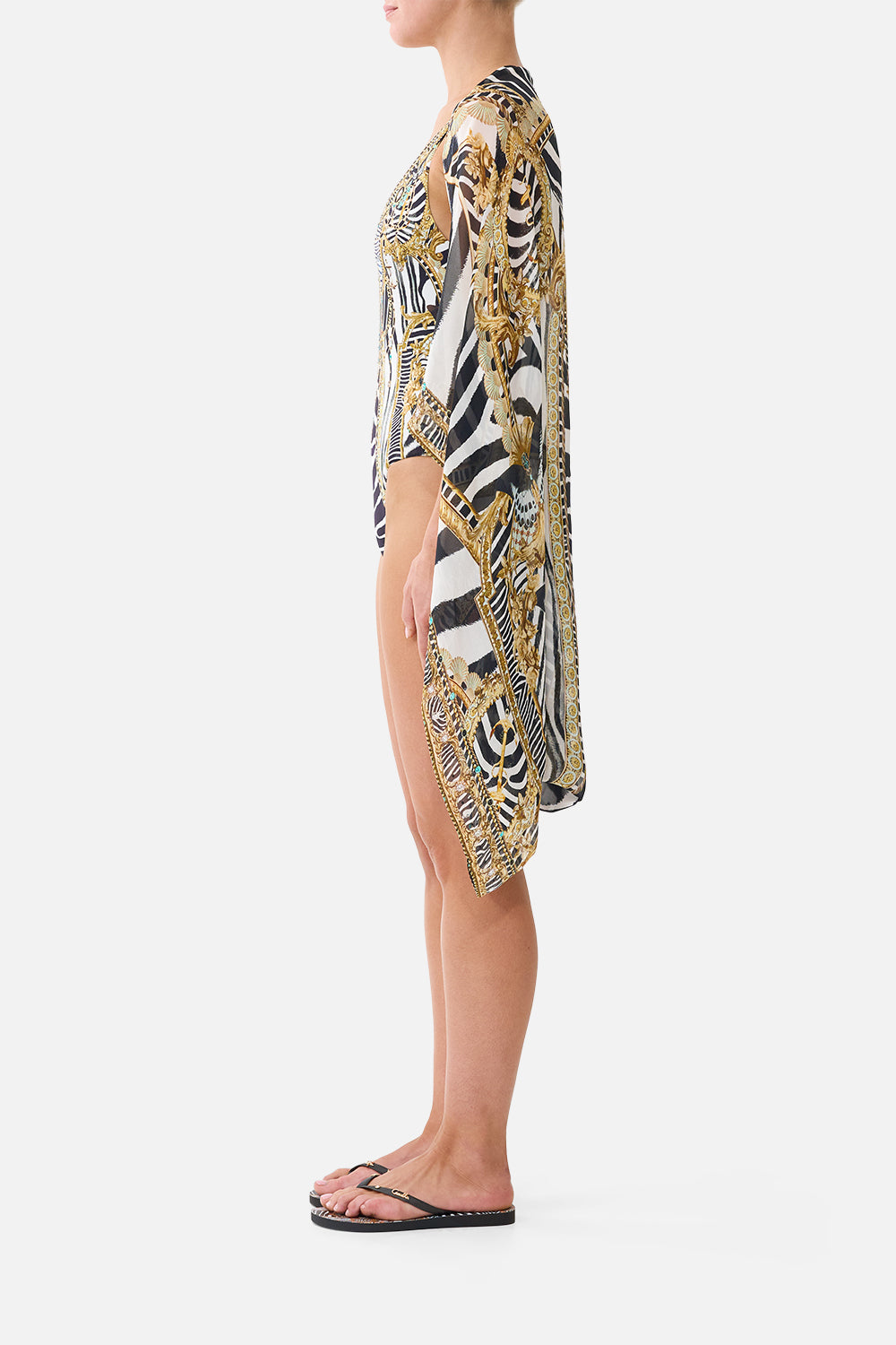SILK CHIFFON SHRUG ZIG ZAG ZOO