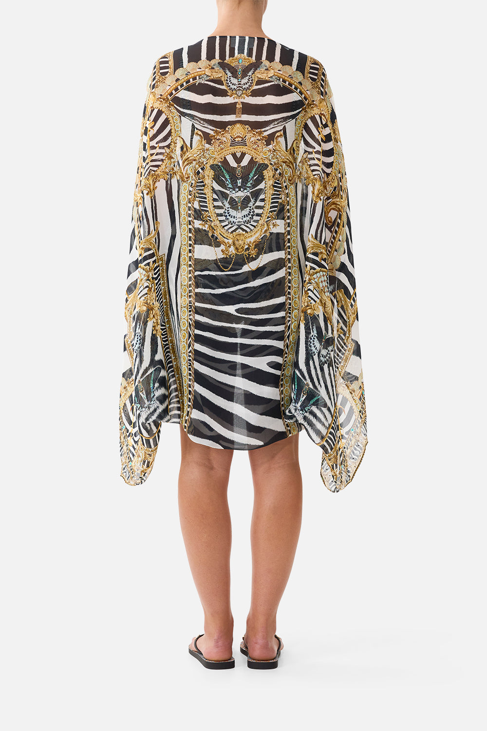 SILK CHIFFON SHRUG ZIG ZAG ZOO