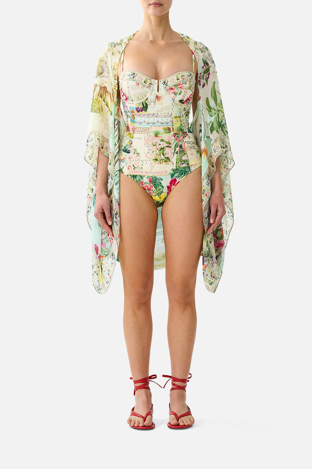SILK CHIFFON SHRUG LA BELLE BOTANIQUE