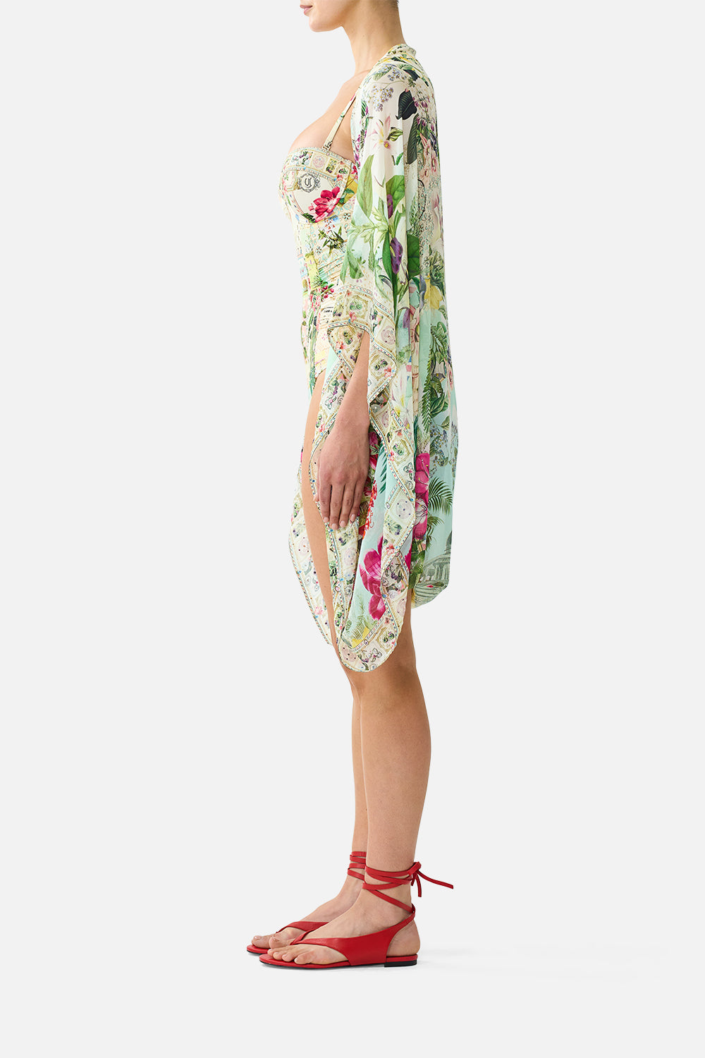SILK CHIFFON SHRUG LA BELLE BOTANIQUE