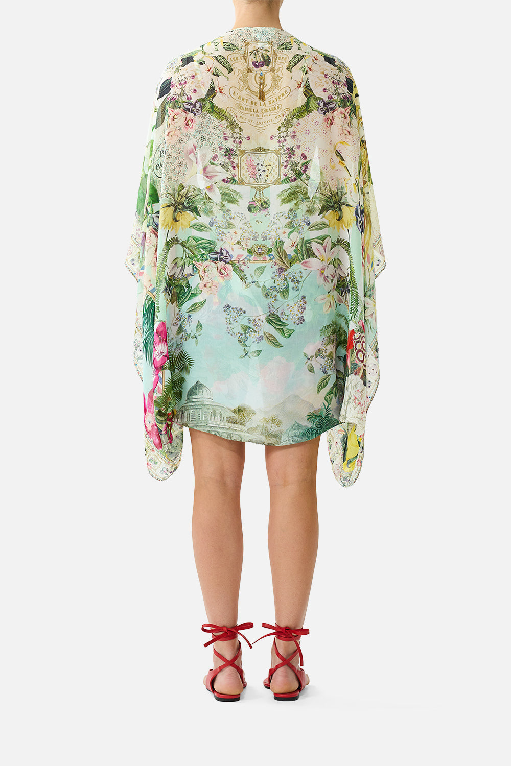 SILK CHIFFON SHRUG LA BELLE BOTANIQUE