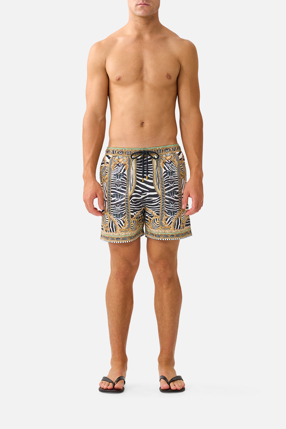 MID LENGTH BOARDSHORT WITH ELASTIC WAIST ZIG ZAG ZOO