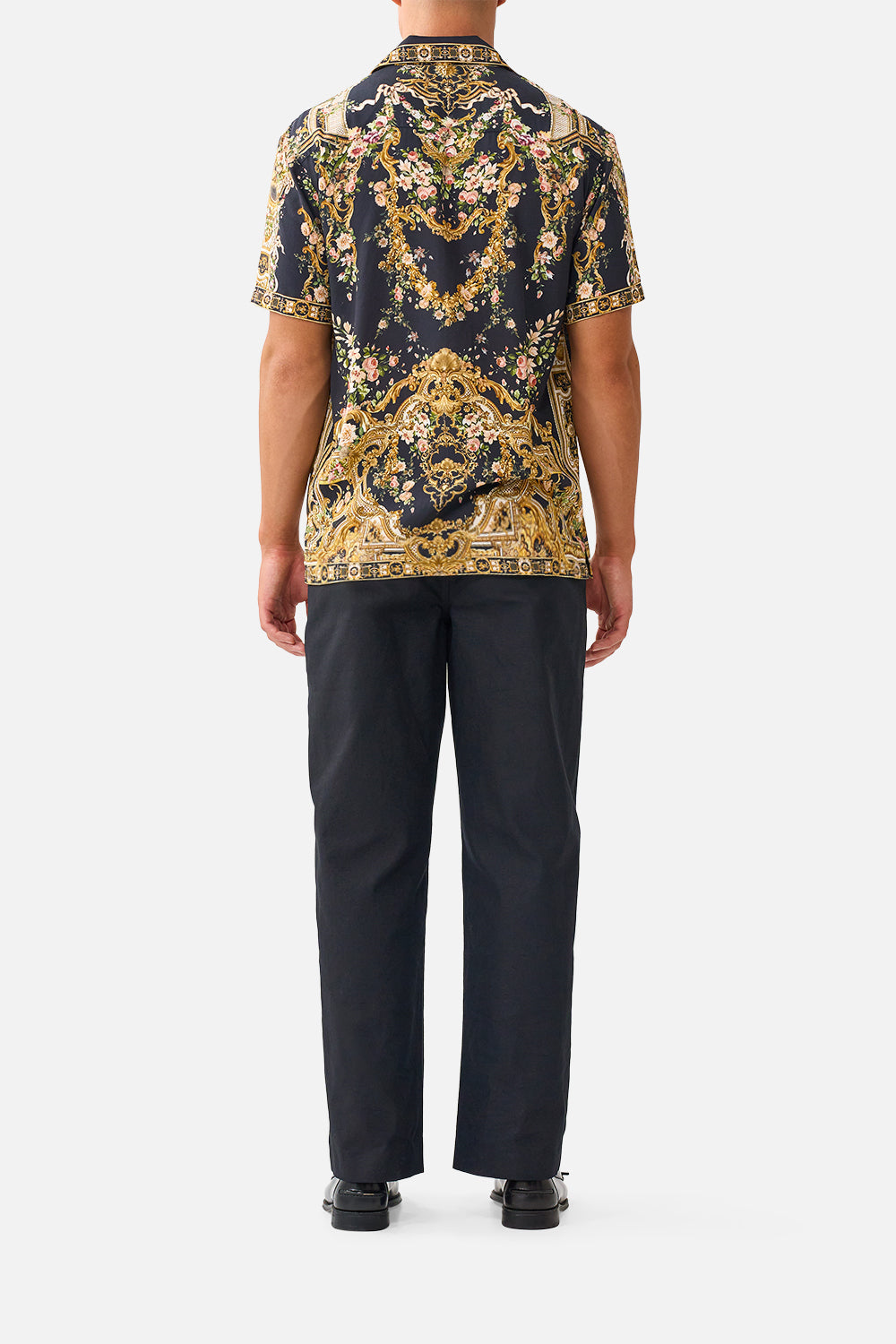SHORT SLEEVE CAMP COLLARED SHIRT VERSAILLES OR DIE